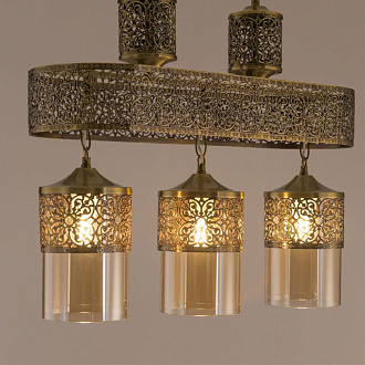 Люстра подвесная Citilux Эмир CL467233 бронза 56*20*48