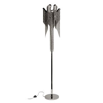 Торшер 172 см, Loft IT Stream 10208F Gunmetal, черный хром