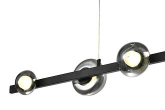 Подвесной светильник 120**150 см, LED, 24W, 3000K-6000K Zortes Fritto ZRS.1888.06, черный