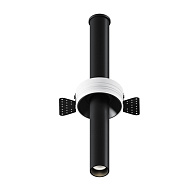 Встраиваемый светильник 3*3*31,6 см, LED, 7W, 3000К, Maytoni Technical Focus T C140TRS-L300-7W3K-B черный, вр 8 см