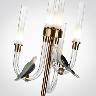 Торшер *LED*12W, 4000К, lm Odeon Light Lark 5431/12FL, бронзовый