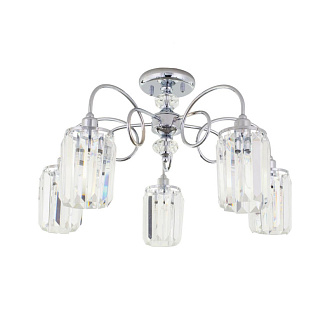 Потолочная люстра Citilux Синди CL330151, диаметр 60 см, хром