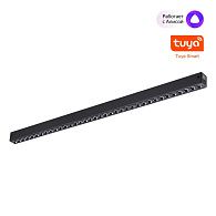 Cветильник  65,2*2,5*3 см, 1*LED*30W, 3000-6000K, Novotech VECTOR PORT 359935, черный,  диммир. пульт ДУ/Tuya Smart Life