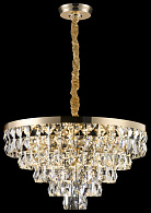 Каскадная люстра 60*114 см, 15*E14, 600W, Wertmark CASSIA WE102.15.303 золотой