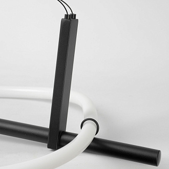 Линейно-подвесной светильник 110*12*35/150 см, 1*LED*18W 4000K Lussole River LSP-7303 черный/бронзовый