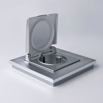W0011706 Рамка на 1 пост Aluminium, алюминий Werkel, 4690389157974
