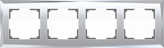W0041220/ Рамка на 4 поста Diamant (зеркальный) Werkel 4690389158858