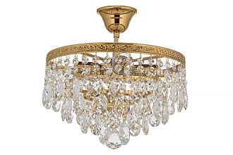 Люстра потолочная *30*23 см, 4*E27*60W, Arti Lampadari Castellana Gold Castellana E 1.3.30.608 G, золотой