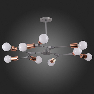 Люстра 89 см,  EVOLUCE PALARE SLE106403-09 Серый, Розовое золото