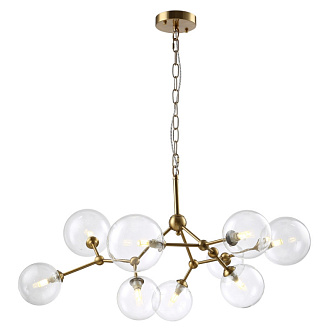 Люстра 75 см, Crystal Lux MAXIMO SP9 BRONZE Бронза