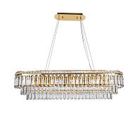 Люстра L1000 x W300 x H360, мм, 10*40W (400W), GOLD+CLEAR (Золото + Прозрачный Хрусталь) NewRgy 2796E/10A GOLD+CLEAR