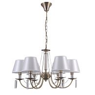 Люстра 65*65*80 см, 6*E14 Gerhort G11095/6AB WT, Античная бронза;Прозрачный