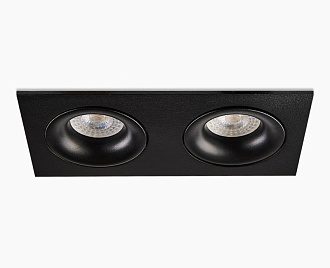 Встраиваемый светильник Italline DE 202 black, черный, вр 2*9,8 см