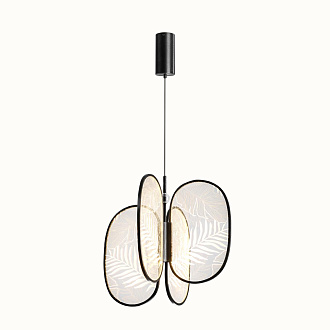Подвесной светильник 50*180 см, 1 LED*54W, 3000 К, Odeon Light Piuma, черный 6665/53L
