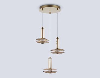 Подвесной светодиодный светильник **- см, **W, 3000K, Ambrella Light High Light LH31011, латунь