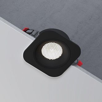 Светильник встраиваемый Tetro 10W 4000K черный IP44 15276/LED Elektrostandard  4690389217890, a071313