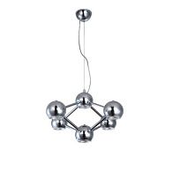 Подвесная люстра  61*160 см, 6*E14 хром, серебро Vele Luce Azore VL5173P06