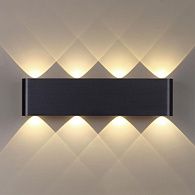 Настенный светильник 46 см, 8W, 3000K, Odeon Light Hightech Magnum 7191/8WL, черный