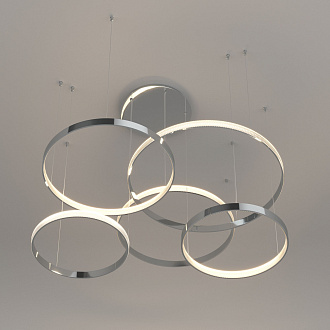 Светильник 128*142*110 см, *LED, 160W, 3300;4200;6500 Eurosvet Posh 90175/5, хром
