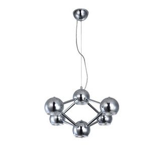 Подвесная люстра  61*160 см, 6*E14 хром, серебро Vele Luce Azore VL5173P06