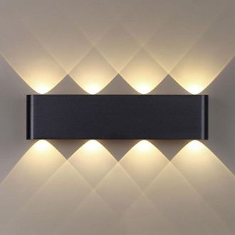 Настенный светильник 46 см, 8W, 3000K, Odeon Light Hightech Magnum 7191/8WL, черный