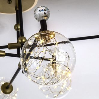 Светильник 75*75*40 см, LED 40W, 3000 / 6000K, Золото, Чёрный MODELUX ML.6079.6