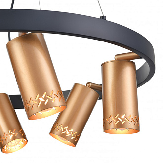 Подвесной светильник  50*90 см, 6*E14 черный Vele Luce Moto VL5784P06