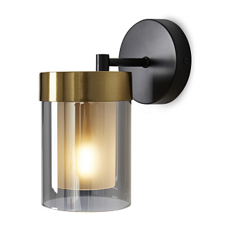 Бра 21 см, Freya Modern FR5432WL-01BBS, черный-латунь