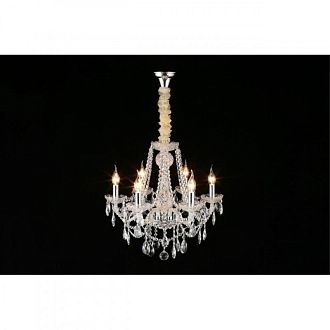 Подвесная люстра 53*80-120 см, 6*E14, 40W, Aployt Koletta APL.755.03.06, хром