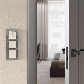 W1110162 Выключатель одноклавишный с подсветкой, айвори матовый Werkel, 4690389184574