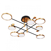 Люстра 80W 3000K-6400K Arte Lamp HOLLY A1364PL-8PB медь/черный