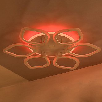 Люстра потолочная Citilux Ромби Смарт CL236A160E, 80W LED, 3000-5500K, диаметр 84 см, белый