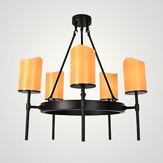 Подвесная люстра Conne 5 59*59*61 см, 5*E14*40W, ImperiumLoft 40.480, Чёрный