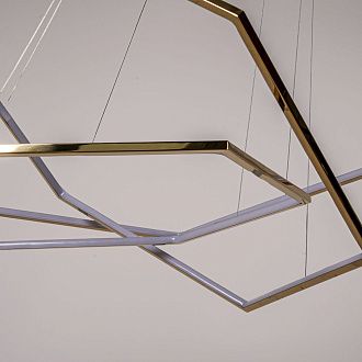 Подвесная люстра Vesanto Cameron Design House D80+100+120 **200 см, 3*LED*60W, 4000K, ImperiumLoft 40.2477, Золотистый