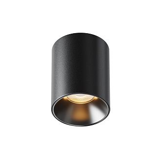 Потолочный светильник 7,5 см, LED*8W, 2700K, Maytoni Alfa LED 50° C064CL-8W2.7K-RD-B, Черный