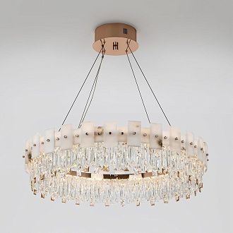 Подвесная люстра 80*50/100 см, LED 65W 3000-6500К MODELUX premium ML.6980.800P GD золото