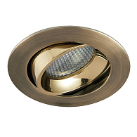 Встраиваемый светильник 9 см, 7W, 3500К, Citilux Альфа CLD001NW6, бронза, вр 8 см