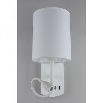 Бра 21*16*16 см, 2*E27, 60W, Omnilux Omnilux 627 OML-62701-02, белый