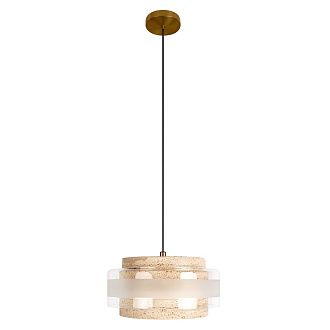 Подвесной светильник 21 см, 7W, 3000K, LOFT IT Colette 10474P/C, латунь