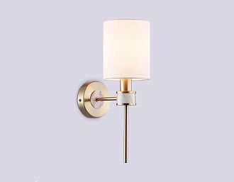 Бра с абажуром 19*12*37- см, 1*E14*40W, K, Ambrella Light High Light LH72375, темная латунь