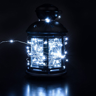 Гирлянда нить Роса белый 10м IP20 400-008 белый 1000* см, LED *2W, >6500 К, Elektrostandard