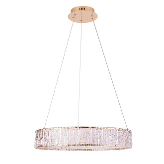 Подвесная люстра 60 см, 32W, 3000K, Divinare TERESA 1134/17 SP-32, латунь