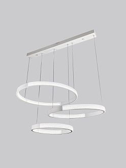 Светильник подвесной SAPFIR (2202-3-750WH) SPF-8719 БЕЛЫЙ  D720*500/H1000/3/LED/2*75W без ПДУ TERRA 24-12