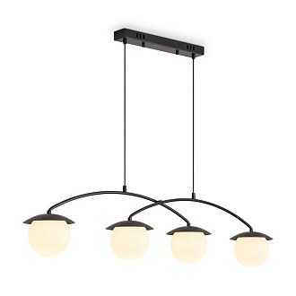 Подвесной светильник 106*13*35-120 см, 4*E14*60W, Freya  FR5520PL-04B, Черный