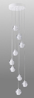 Светильник подвесной 30 см, Crystal Lux GASPAR SP9 D300 WHITE Белый