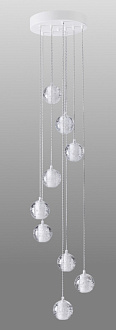 Светильник подвесной 30 см, Crystal Lux GASPAR SP9 D300 WHITE Белый
