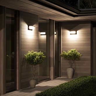 Светильник настенный 12,5*26*12,5 см, *LED*20W, 3000/4000/6500K, ST-Luce Combo SL9532.401.01, черный