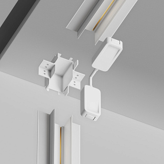 Комплектующие для встраиваемой трековой системы Maytoni Technical Magnetic track system Radity TRA084CT-12W белый
