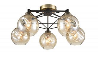 Потолочная люстра Vele Luce Furia VL1882L05 черный, диаметр 56 см