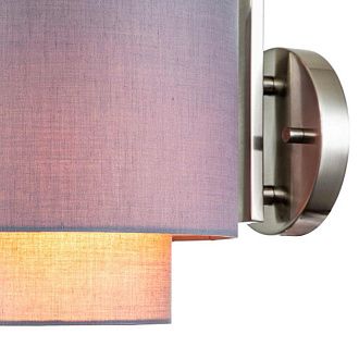 Настенный светильник 200*200*236 мм, 1*E27 никель Indigo Nebbia V000355, 13020/1W Nickel